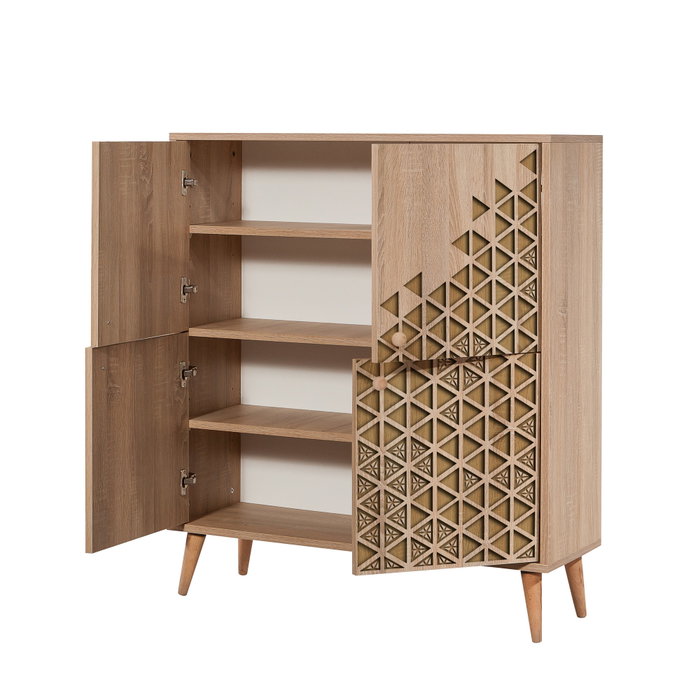 Hanah Home Multilux-120 Armario Multiusos Roble Sonoma